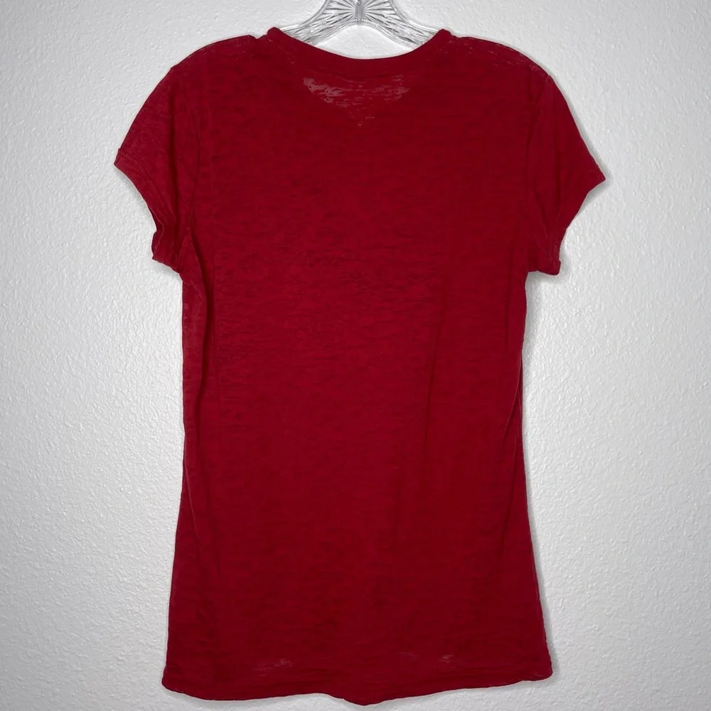 Nike Oklahoma Sooners‎ Red Burnout T Shirt Size L